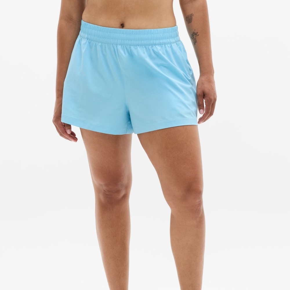 Athleta Weekender Run Shorts-NWT aqua